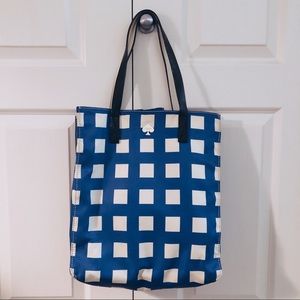 Kate Spade Blue Gingham Tote